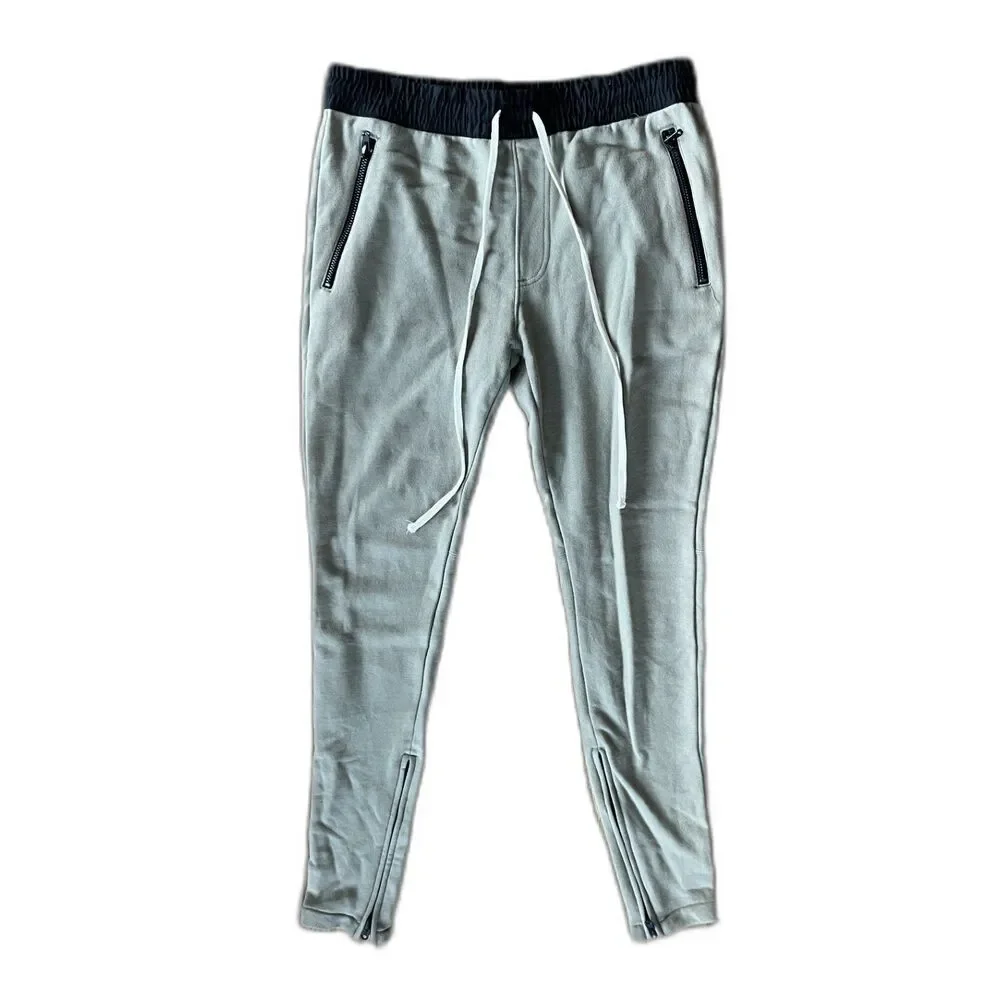 Essentials FEAR OF GOD Gray Lounge Jogger Sweat Pants Trousers  Mens Size Medium